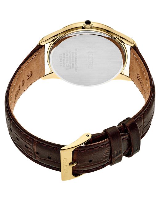 Seiko Black Classic Quartz Analogue Watch for men