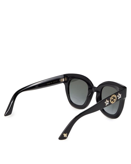 Gucci Gray Round Frame Sunglasses