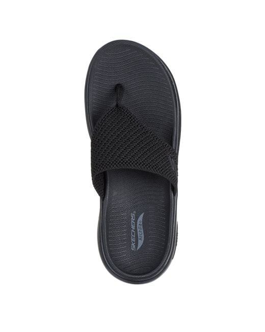 Skechers Blue Go Walk Arch Fit 2.0 Sandal Flat Sandals