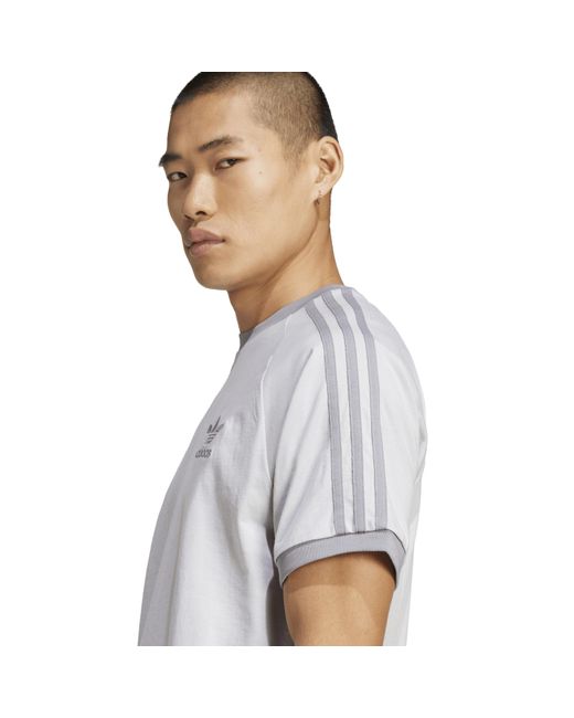 Adidas Originals White 3-Stripes T-Shirt for men