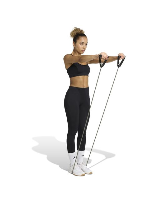 Adidas Black Sleeveless Low Impact Sports Bra