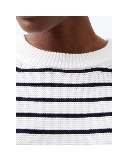 French Connection White Fc Lily Moz Ss Knit Ld64