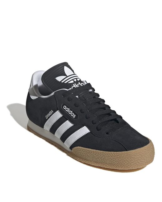 Adidas Blue Originals Samba Suede Trainers for men