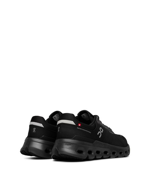 On Shoes Black Cloudrunner 2 Waterproof Running Shoes for men