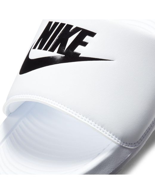 Nike White Victori One Slides for men
