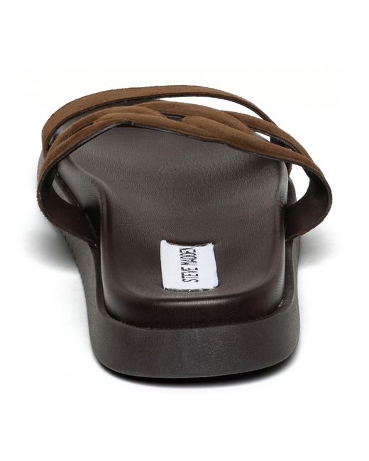 Steve Madden Brown Myrtle Flat Sandals