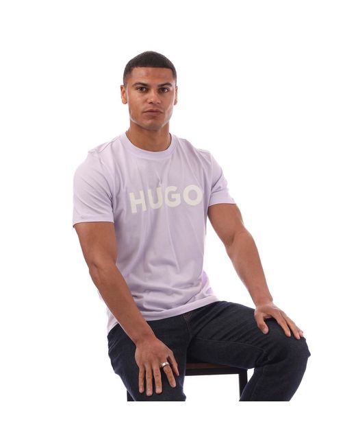 HUGO Purple Dulivio 10229761 01 T-Shirt for men