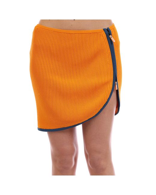 DIESEL Yellow Onalisa Gona Knitted Skirt