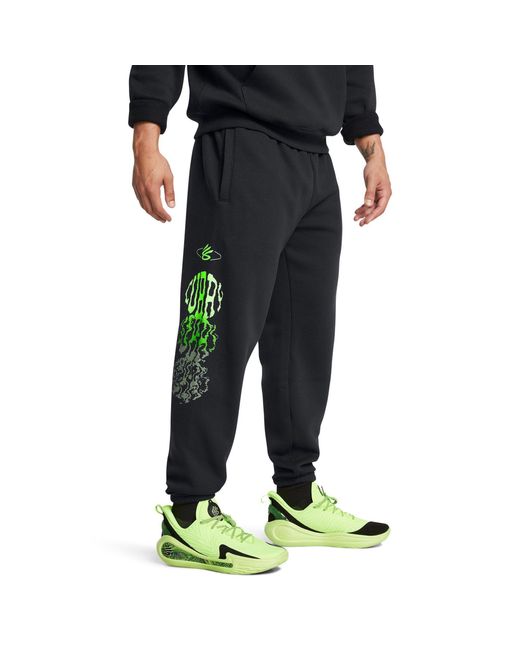 Under Armour Blue Curry Splash Graphic Joggers for men