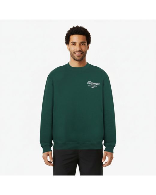 Slazenger 1881 Green Slaz Crew Sweatshirt for men