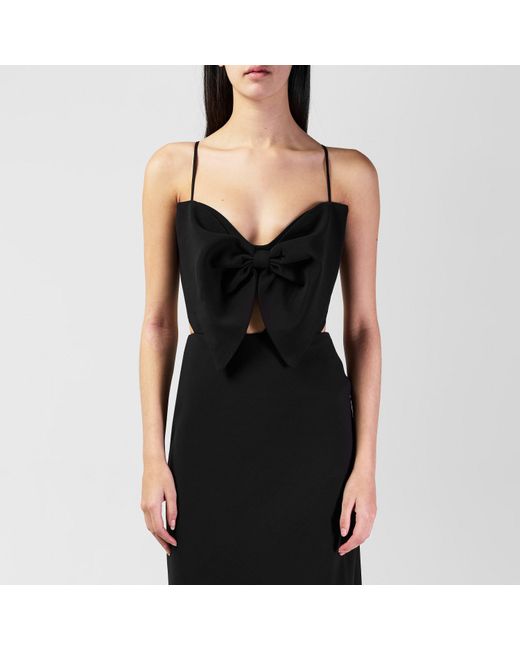Bardot Black Paula Bow Maxi Dress