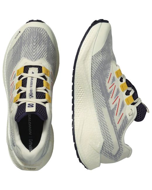 Salomon White Aero Blaze 3 Grvl Gtx Running Shoe
