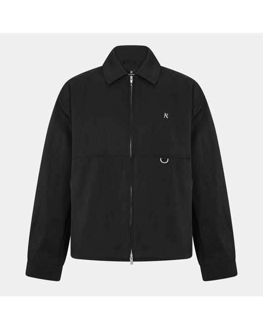 Represent Black Modern Fit Overshirt for men