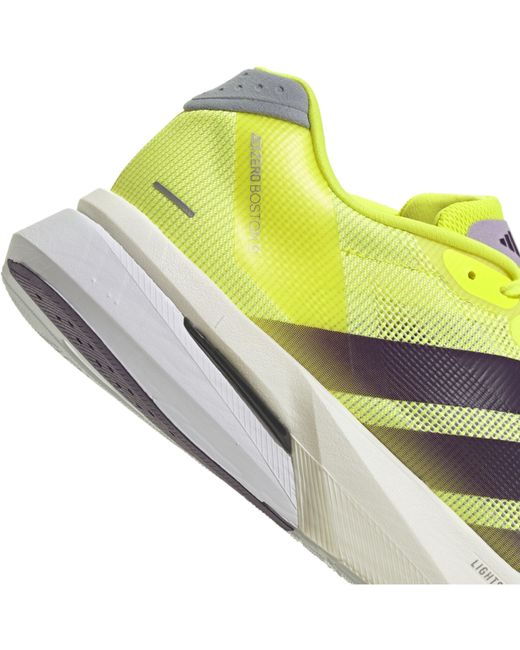 Adidas Yellow Adizero Boston 13 Road Running Shoes for men