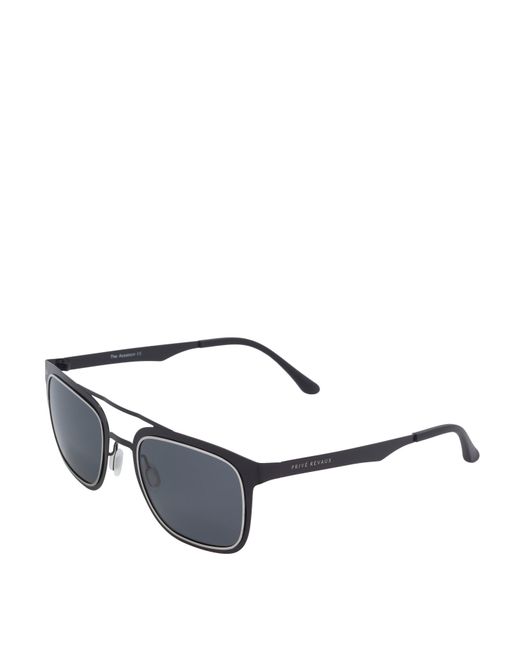 Privé Revaux Black Adults Aviator Sunglasses