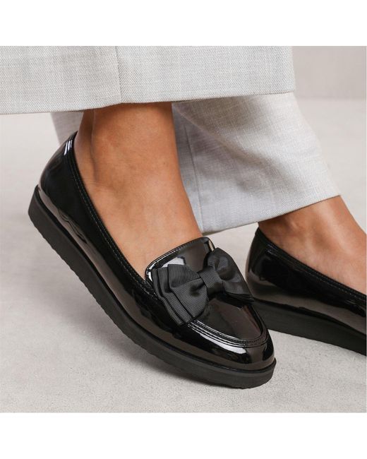 Where's That From Black Alpha Extra Wide Slip On Loafers