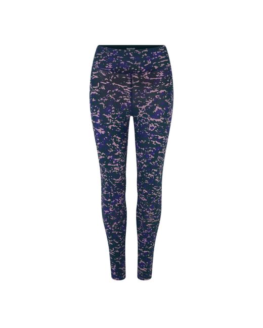 Reebok Blue Modern Safari Cotton Performance Gym Leggings