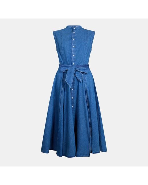 Ralph Lauren Blue Short Sleeve Shirt Dress