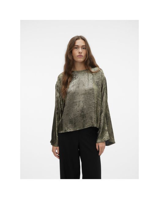 Vero Moda Brown Katie Long-Sleeve Blouse