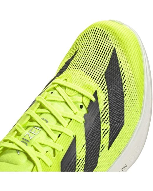 Adidas Yellow Adizero Avanti 99 Running Spikes