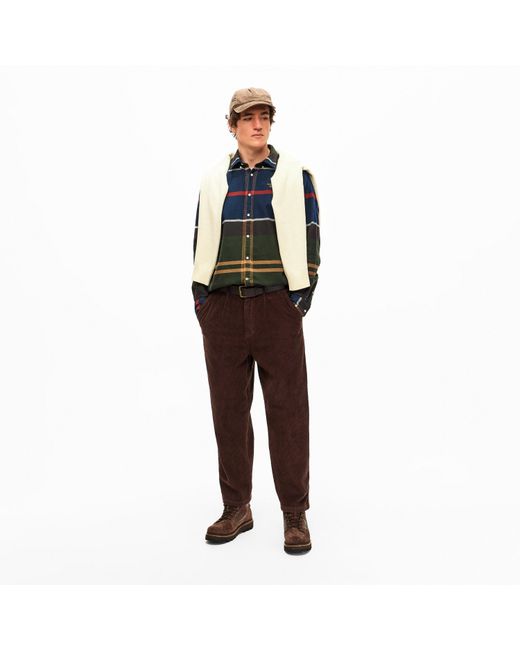 Barbour Blue Iceloch Long Sleeve Patterned Shirt for men