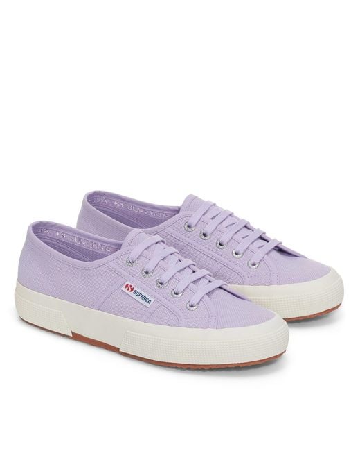 Superga Purple Canvas Low Trainers