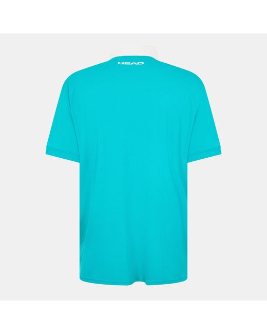 Head Blue Slice Short Sleeve Performance Polo Shirt for men