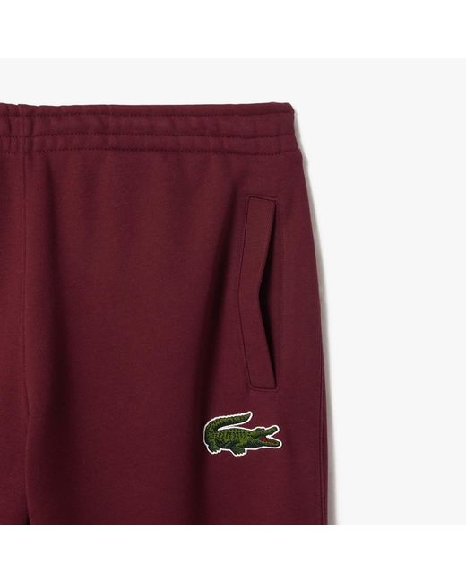 Lacoste Red Relaxed-Fit Sweatpants for men