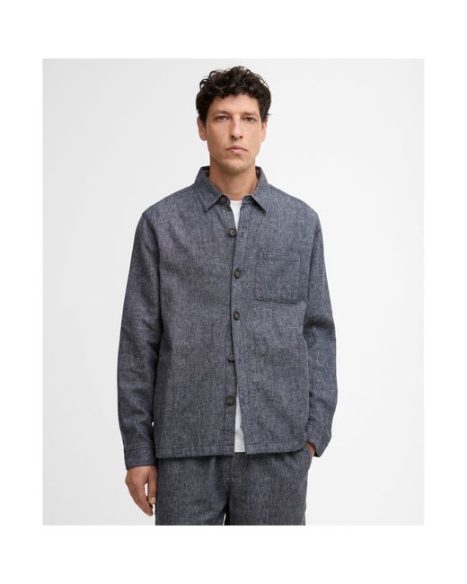 Barbour Blue Overshirt for men