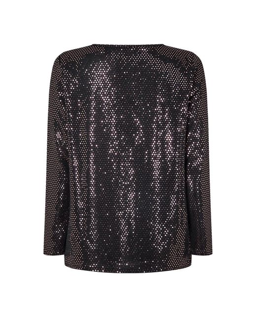 Biba Black Sparkle Top