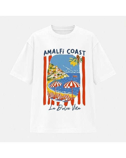 I Saw It First White Graphic Oversized T-Shirt