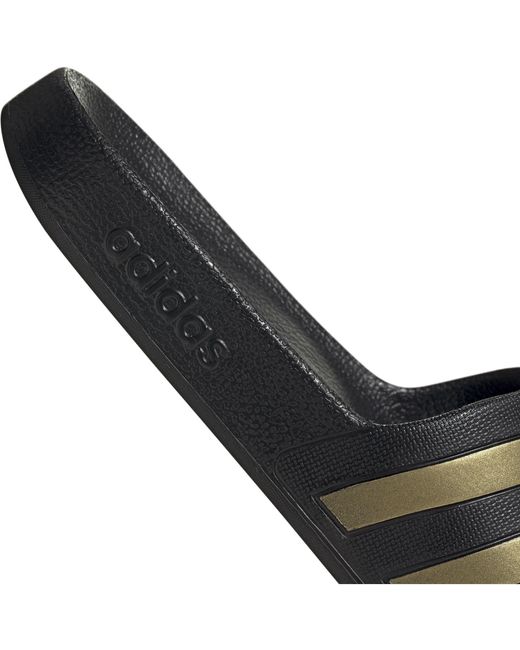 Adidas Black Adilette Aqua Slide