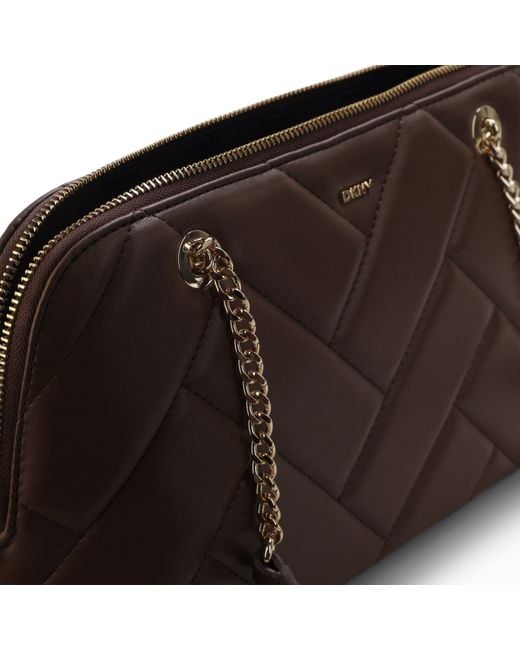 DKNY Brown Bryant Satchel Bag