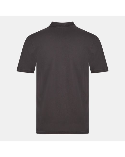 Lyle & Scott Gray Basic Short Sleeve Polo Shirt for men