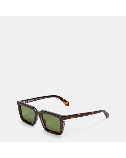 Off-White c/o Virgil Abloh Green Uv Protection Square Sunglasses