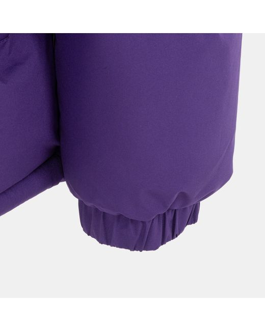 Firetrap Purple Full Zip Funnel Neck Long Sleeve Puffer Jacket for men