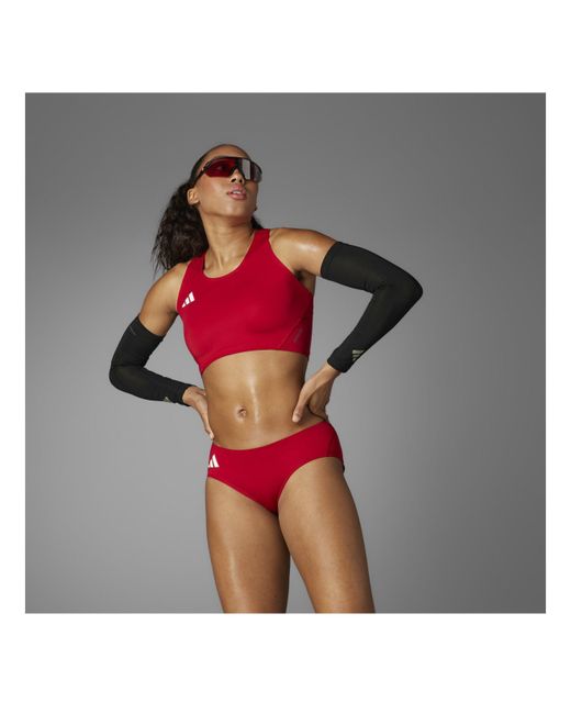 Adidas Red Adizero Running Briefs