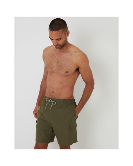 Threadbare Green Saxn Swim Shorts for men