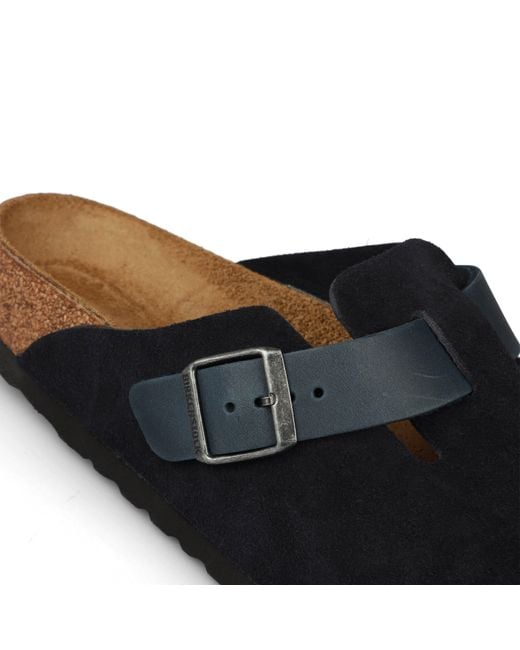 Birkenstock Blue Bstk Boston Oiled Leat 64