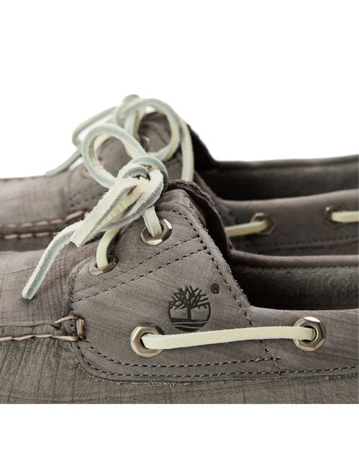 Timberland Gray Boat Shoes for men