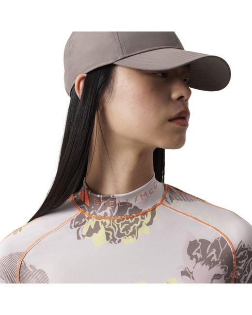 Adidas Gray Asmc Long Sleeve Crop Top