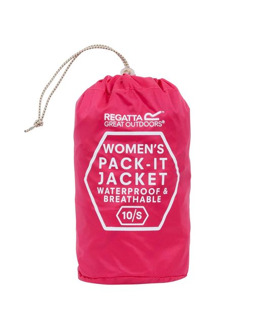 Regatta Red Pack It Iii Waterproof Jacket