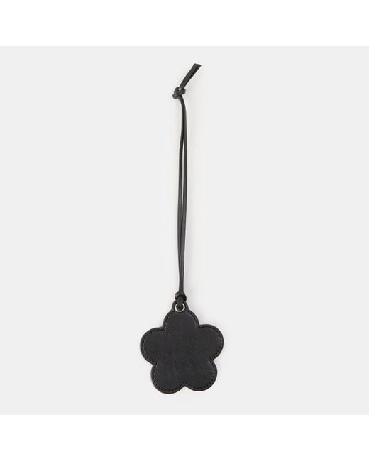 Marc Jacobs Black Daisy Charm Keyring