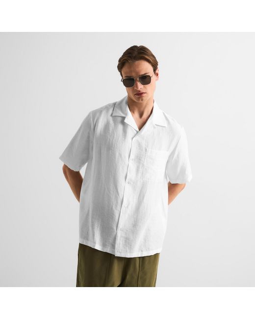 Maison Kitsuné White Resort Shirt for men