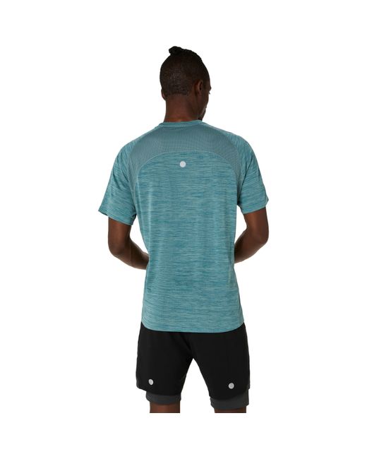 Asics Blue Road Short Sleeve Running T-Shirt for men