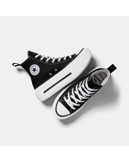 Converse Black Chuck Taylor All Star Lif High-Top Trainers