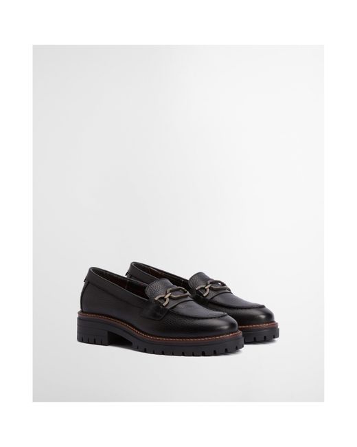 Barbour Black Maddie Loafers