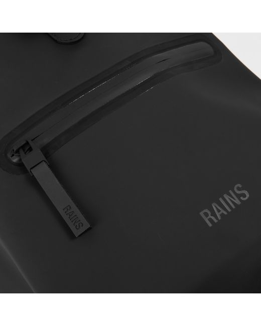 Rains Black Rolltop Rucksack