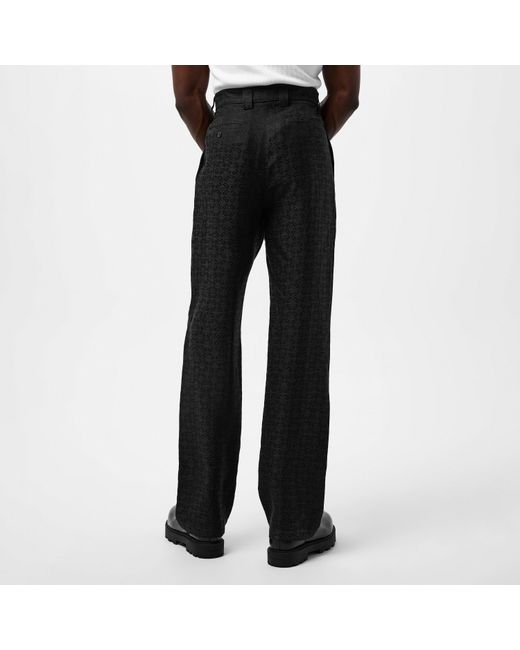 Givenchy Black Monogram Jacquard Trousers for men