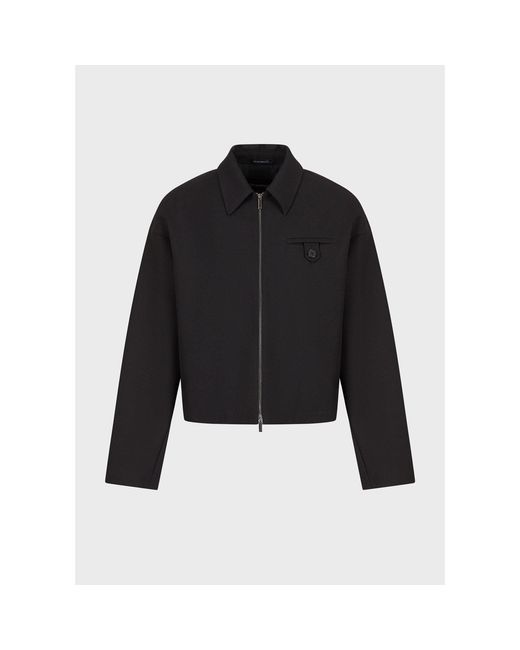 Emporio Armani Black Overshirt for men